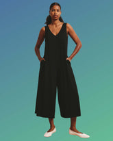 Sunny Divine Jersey Jumpsuit - Black