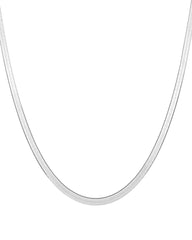 Aurate Gold Herringbone Chain Necklace