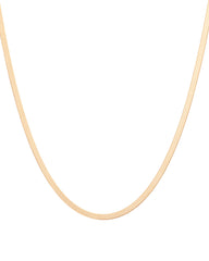 Aurate Gold Herringbone Chain Necklace