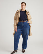 Ella High Rise Straight Leg Jeans - True Blue