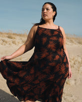 Kuki Linen Blend Midi Dress - Bohem Print