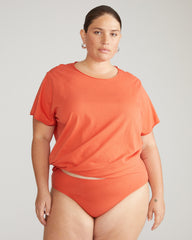 Pima Cotton Mid Rise Bikini - Sweet Berry