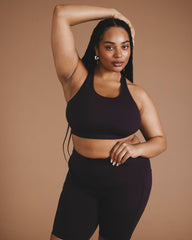 Next-to-Naked Racerback Sports Bra - Purple Jewel