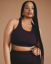 Next-to-Naked Racerback Sports Bra - Purple Jewel