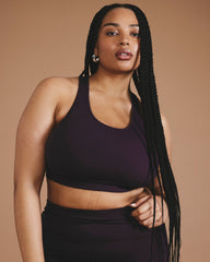 Next-to-Naked Racerback Sports Bra - Purple Jewel