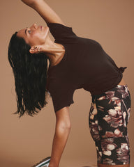 Mia Movement Tee - Deep Brown
