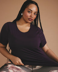 Mia Movement Tee - Purple Jewel