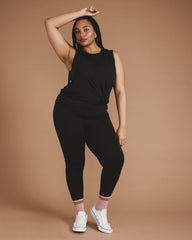 Next-to-Naked Cropped Pocket Legging - Deep Brown