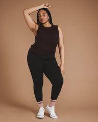 Mia Movement Tank - Deep Brown