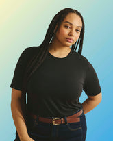 Maia Stovepipe Sleeve Tee - Black