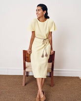 Luxe Cotton Gauze Beach Dress - Pale Daffodil