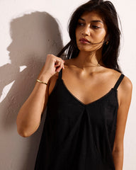 Kite Linen Blend Dress - Black