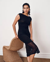 Oasis Mesh Dress - Black