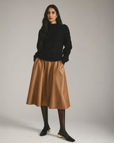 Safiya Cable Knit Sweater - Black