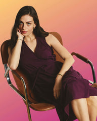 Tiered Twirl Wrap Dress - Gamay