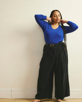 Long Sleeve V Rex - Lapis