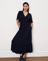 Ravello Liquid Jersey Dress - Black