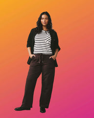 Straight Leg French Terry Sweatpants - Deep Brown