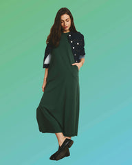 Maxi T-Shirt Dress - Conifer
