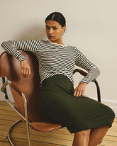 Danube Jersey Skirt - Nori