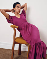 Ravello Liquid Jersey Dress - Rothko Purple