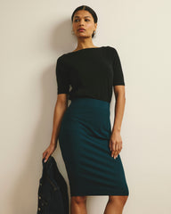 Danube Jersey Skirt - Deep Sea