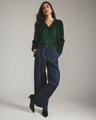 Nova Denim Look Pants - Dark Indigo