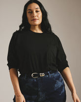 Long Sleeve Garcon Tee - Black