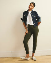 Roya Cropped Leggings 23 Inch - Nori