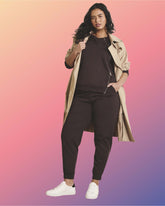Selma French Terry Jogger - Deep Brown