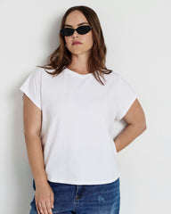 Frenchie Easy Fit Tee - White