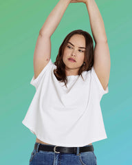 Frenchie Easy Fit Tee - White