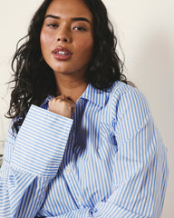 Henning x US Madison Shirt - Blue/White Stripe