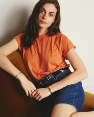 Light-As-Air Boy Tee - Italian Orange