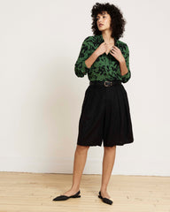 Elbe Liquid Jersey Shirt Classic Fit - Green Sgraffito Print