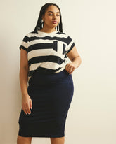 Danube Jersey Skirt - Midnight