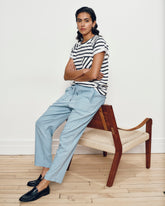 Perfect Tencel Chambray Off-Duty Pants - Morning Blue