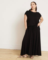Tessa Liquid Jersey Skirt - Black