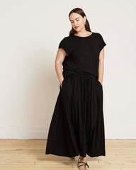 Tessa Liquid Jersey Skirt - Black