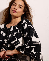 Lio Linen Blend Dress - Santiago Print