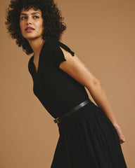Minetta Liquid Jersey Dress - Black