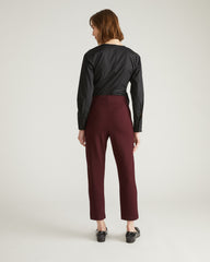 Smart Signature Ponte Pants - Black Cherry