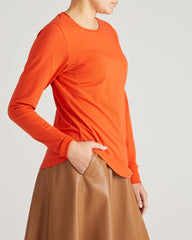 Long Sleeve Tee Rex - Orange Flame