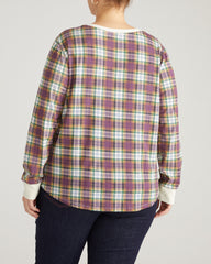Long Sleeve Tee Rex - Purple Plaid