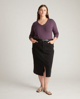 Long Sleeve V Rex - Faded Plum