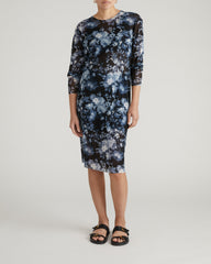 Thames Fog Dress - Tumbling Bouquet Print