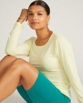Mia Long Sleeve Movement Tee - Reed