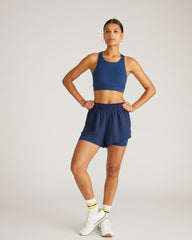 Next-to-Naked Racerback Sports Bra - Pageant Blue