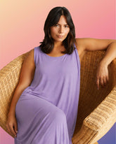 Athena Divine Jersey Dress - Spring Iris