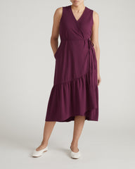 Tiered Twirl Wrap Dress - Gamay